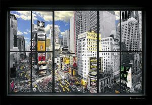 New York - window - black