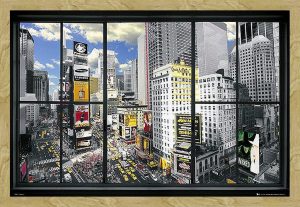 New York - window - oak