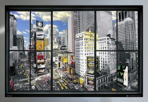 New York - window - silver