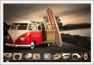 VW Camper - surfboard